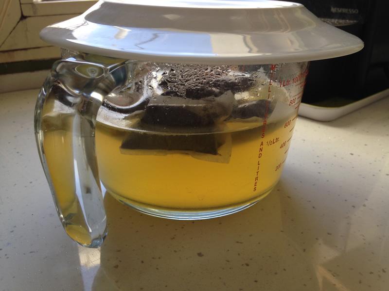 infusion de henna al poco tiempo