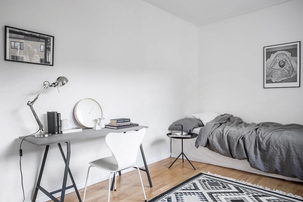 dormitorio de estilo nórdico