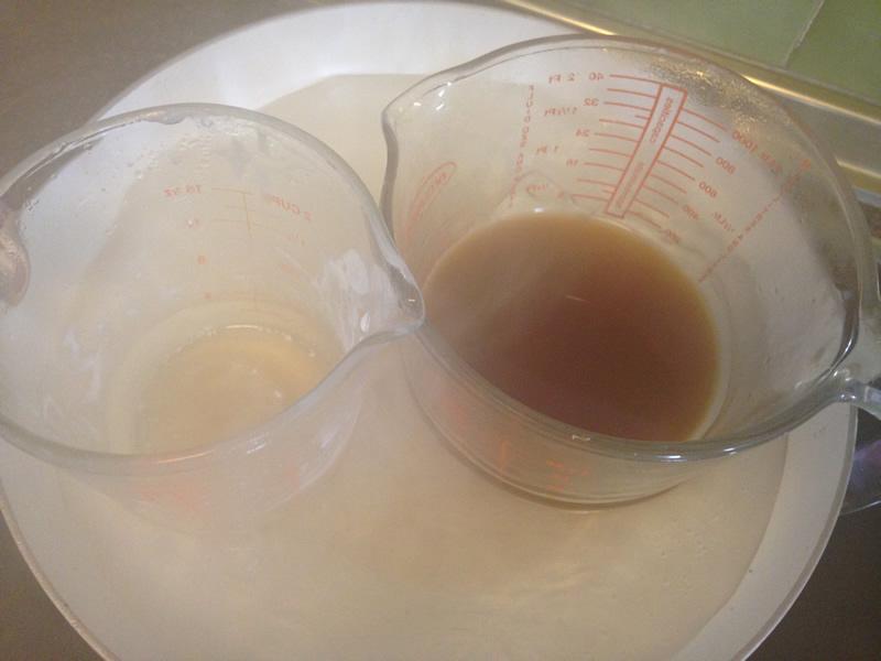 calentar las dos fases para hacer una crema