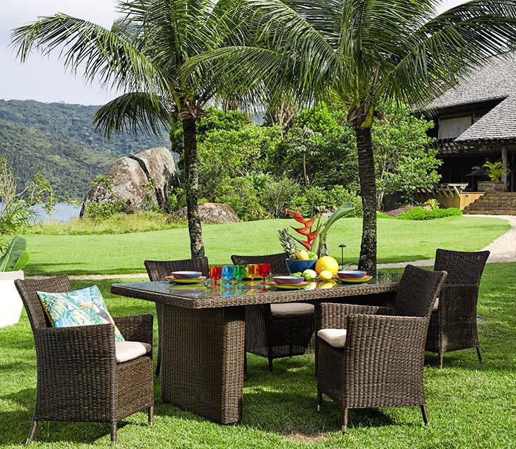 vajilla para comer al aire libre maisons palmeras