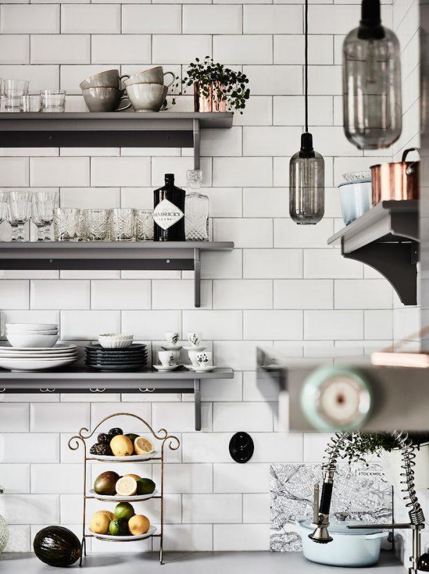 percheros ikea en la cocina