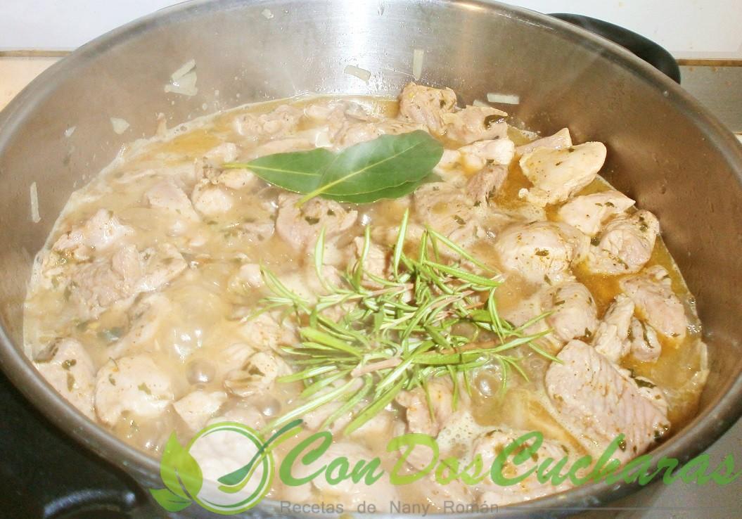 Estofado de pavo a la sidra