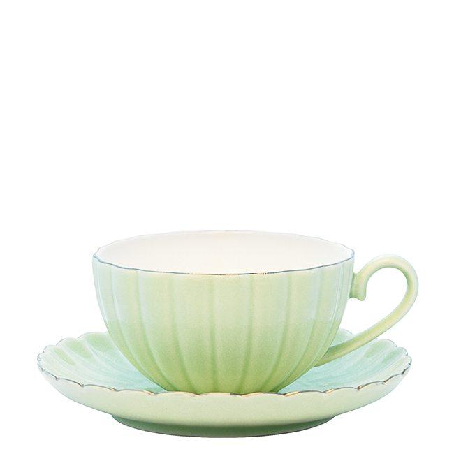 Taza + Plato Pastel Green Green Gate