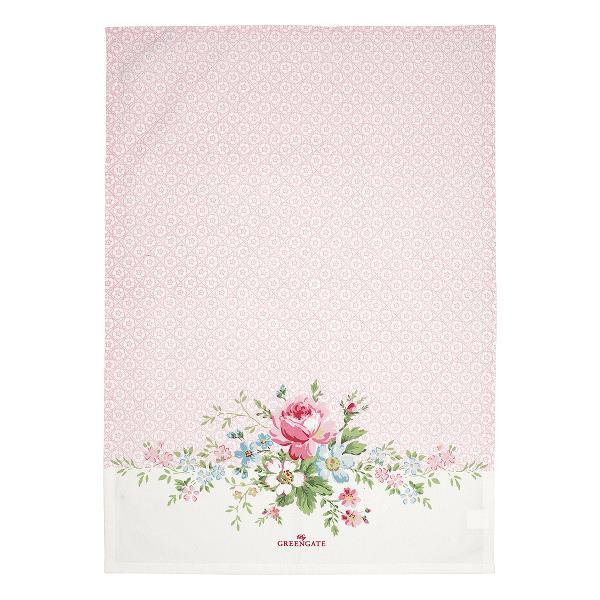 Paño De Cocina Sonja Pale Pink Green Gate