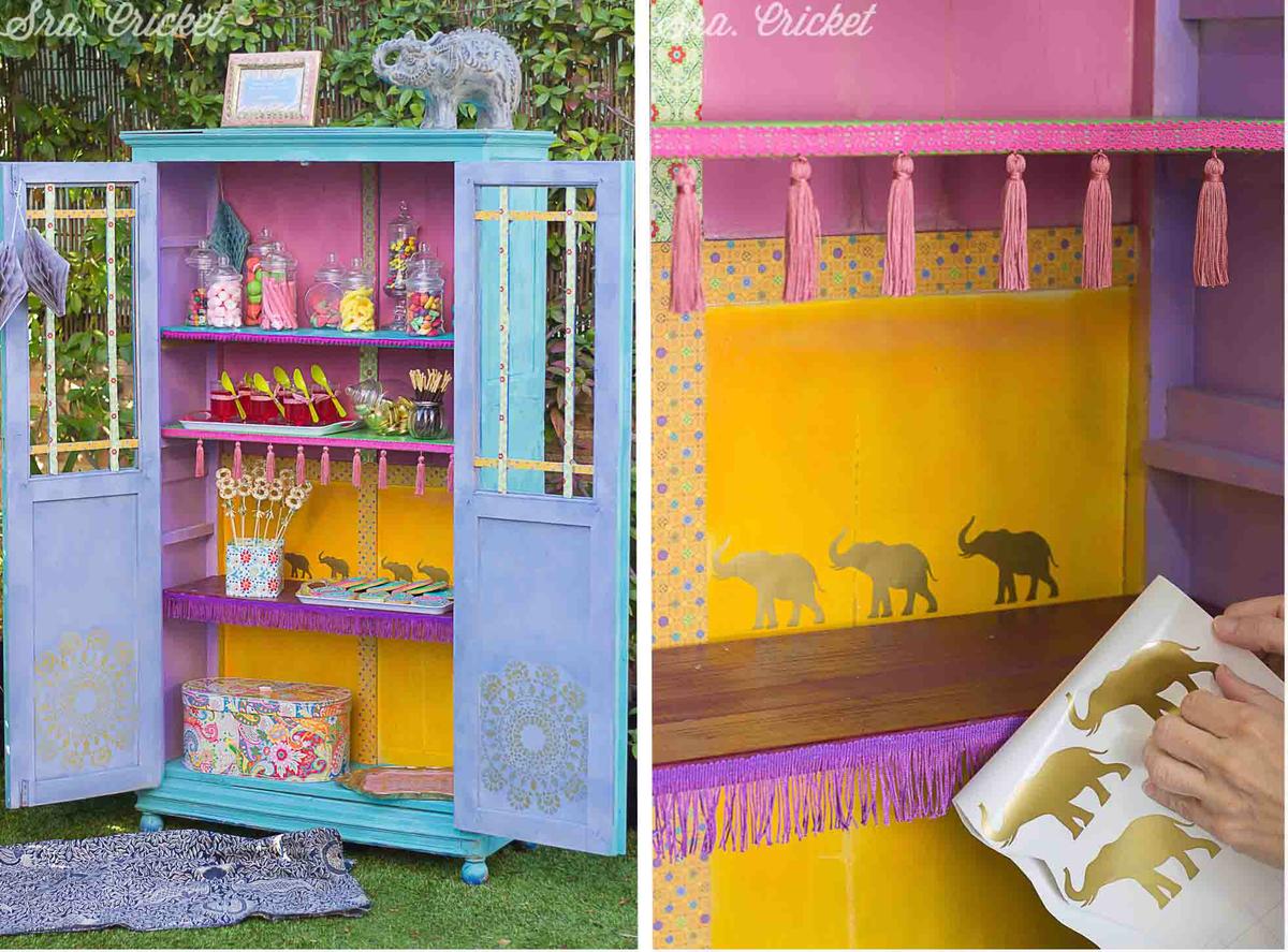 candy bar en armario