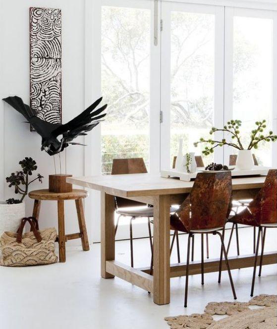 comedor minimalista para cocina