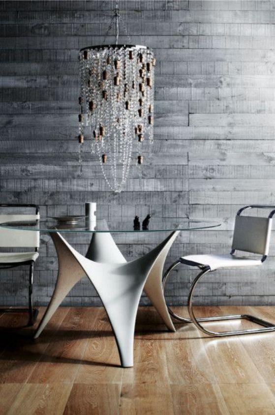 comedores modernos pequeños de vidrio