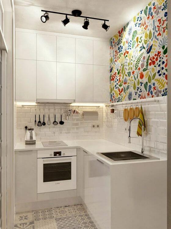 decorando cocina blanco y colores