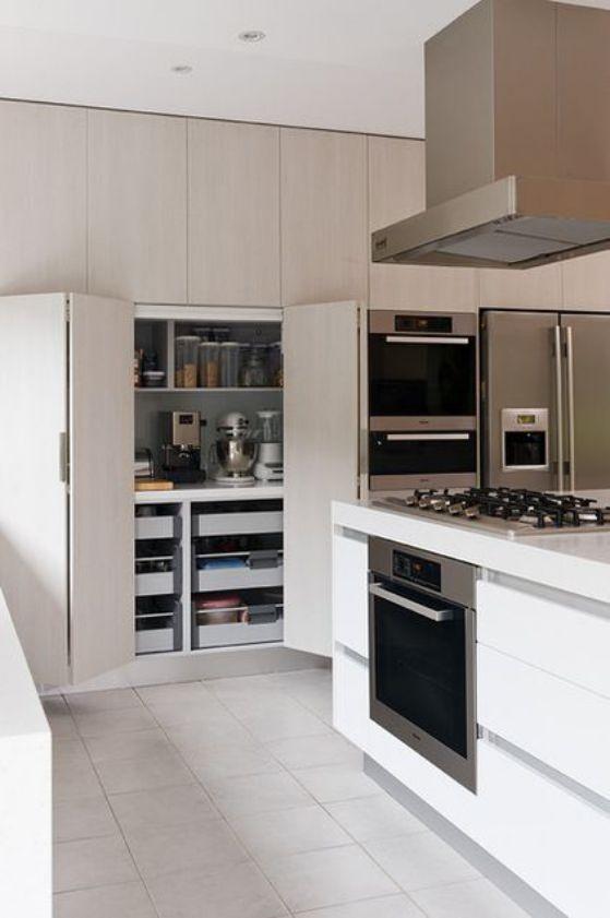 cocina minimalista con isla