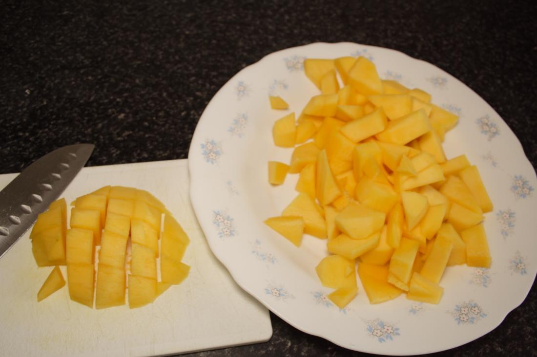 FLAN DE QUESO Y MANGO 5