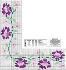 Gráficos de flores punto de cruz gratis
