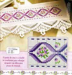 Gráficos de flores punto de cruz gratis