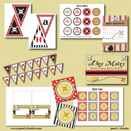 Imprimibles fiesta pirata gratis