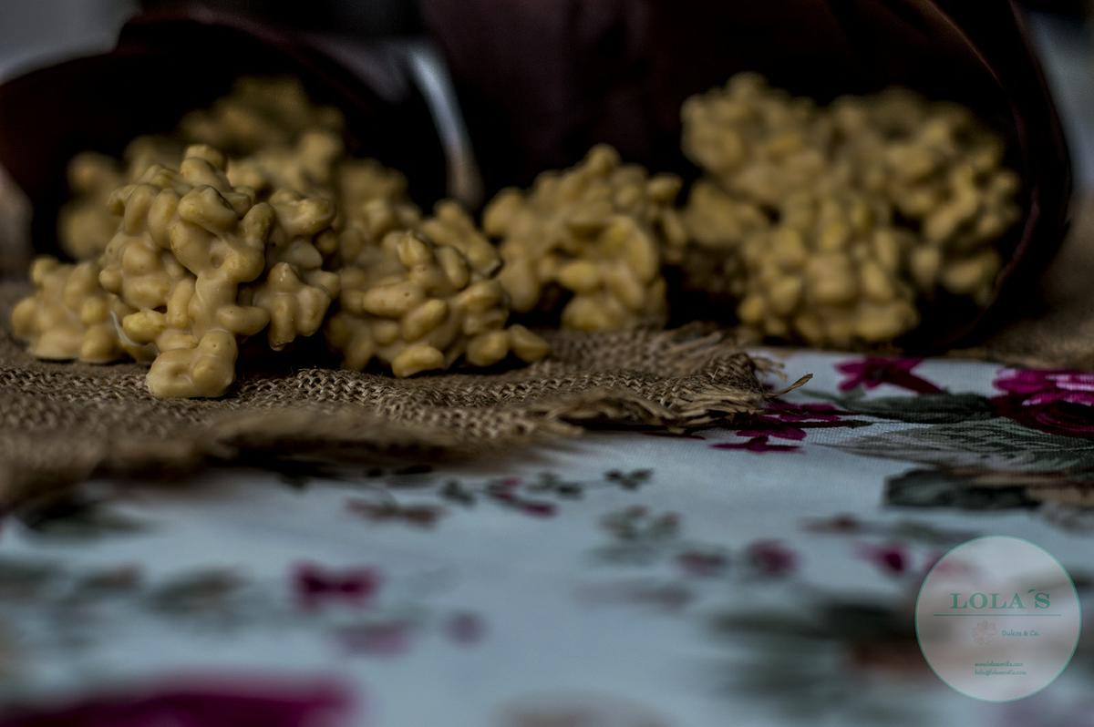 rocas choco blanco y cacahuete 3