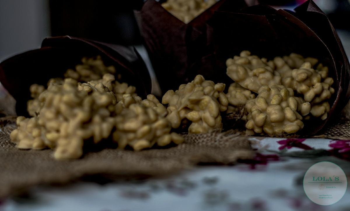 rocas choco blanco y cacahuete 2