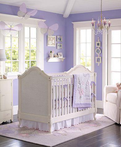 habitaciones de bebes lila