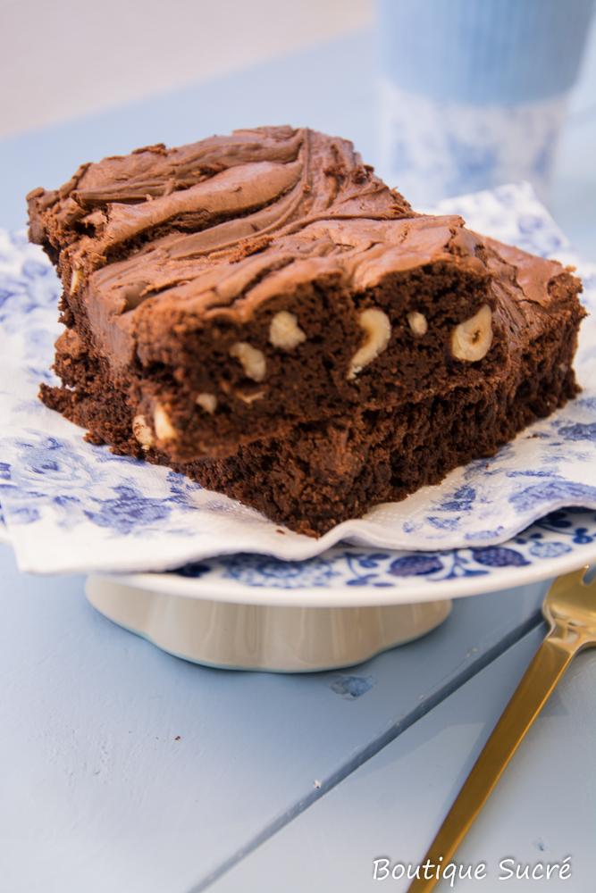 Brownies de Avellanas y Nutella