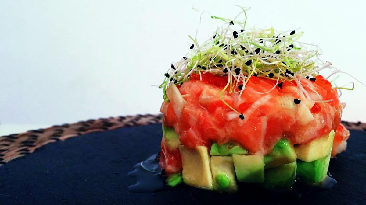 tartar de salmon con aguacate