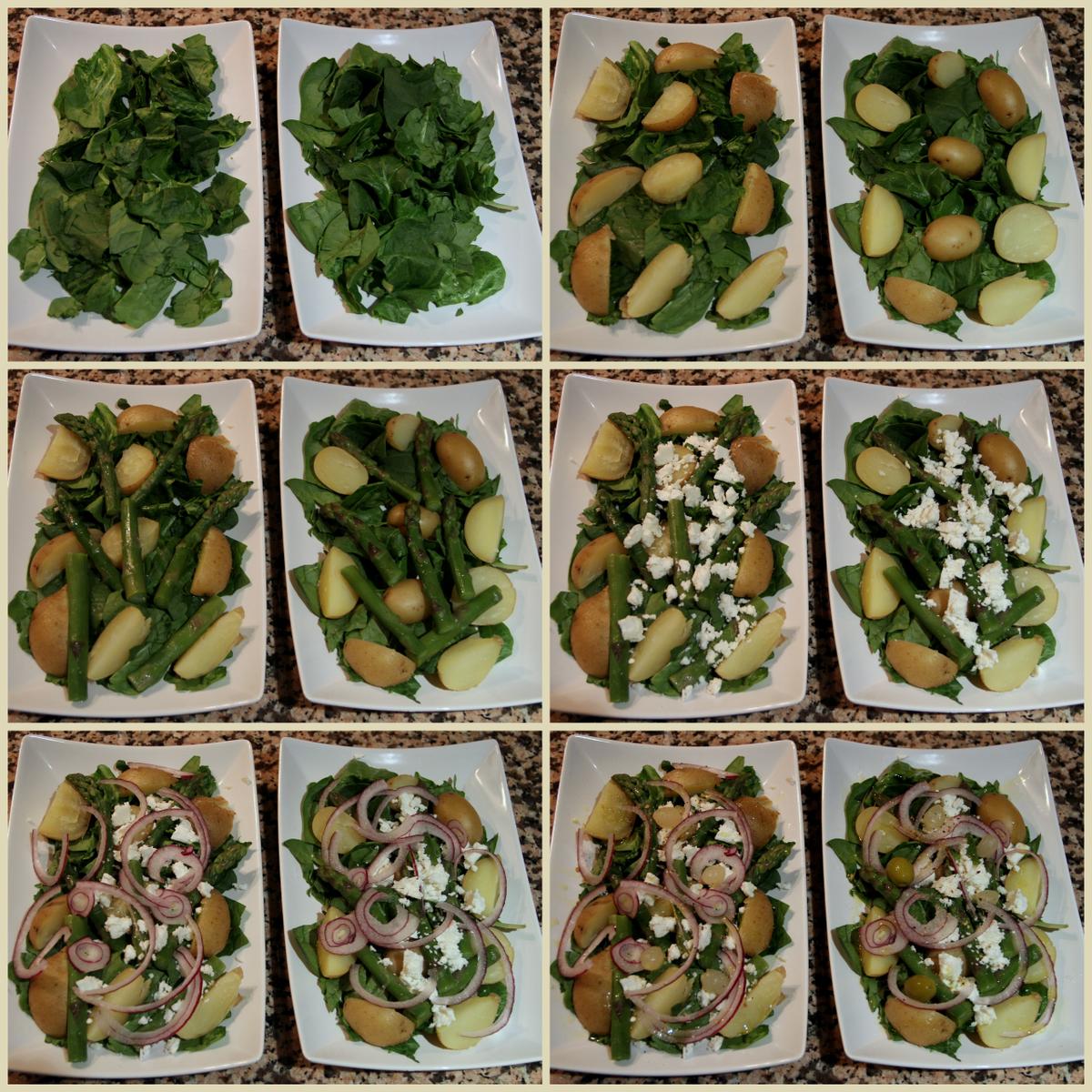 Ensalada con espárragos verdes