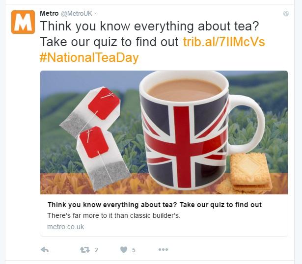 tea metro test