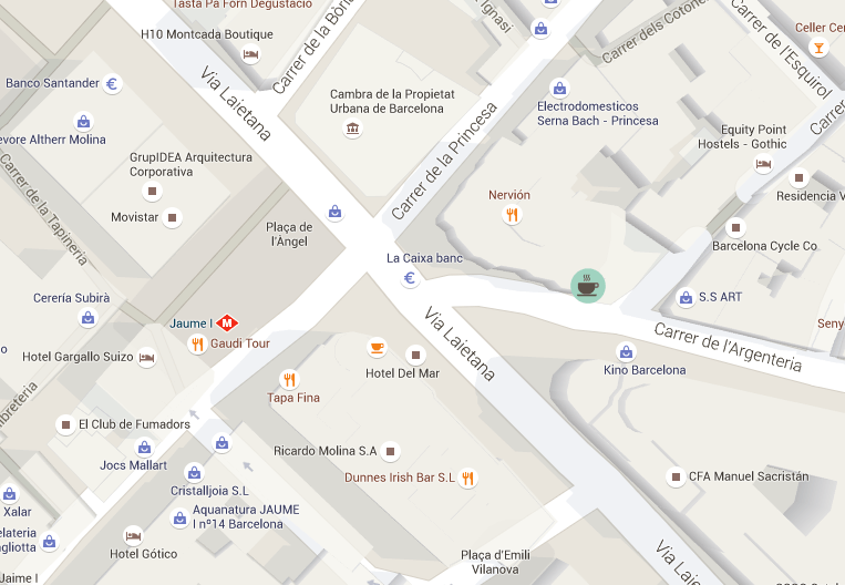 Mapa brunch barcelona