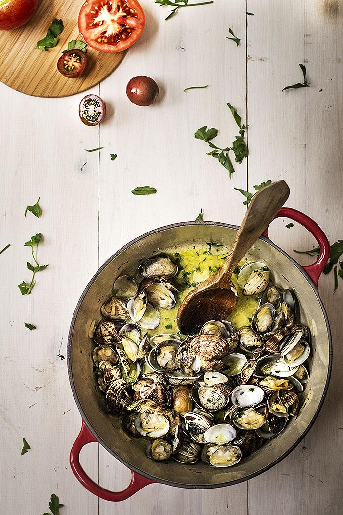 fregola sarda con almejas