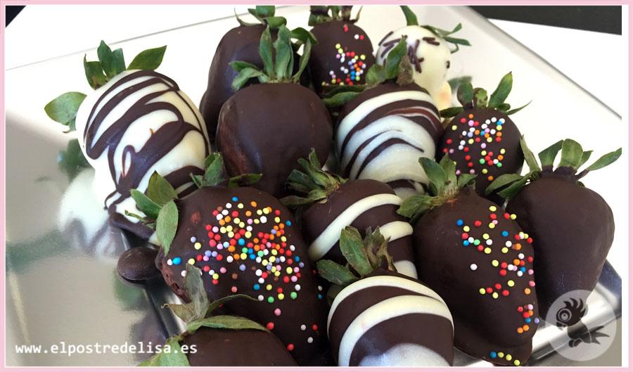 Fresas con chocolate
