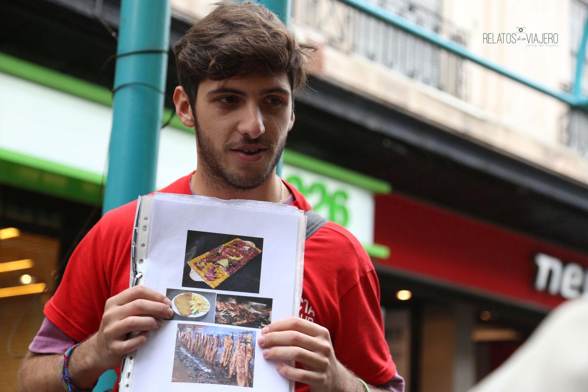 Free Walking Tour, peatonal comida