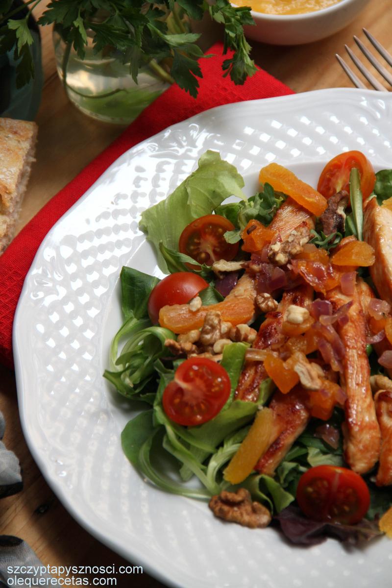 Pechuga de pavo en salsa de albaricoques secos