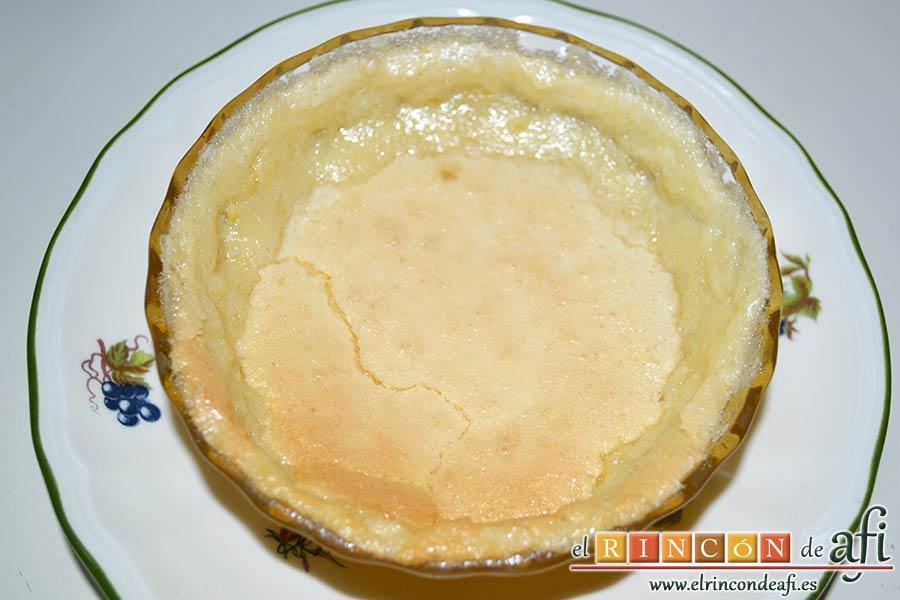 Pudin de limón, sugerencia de presentación