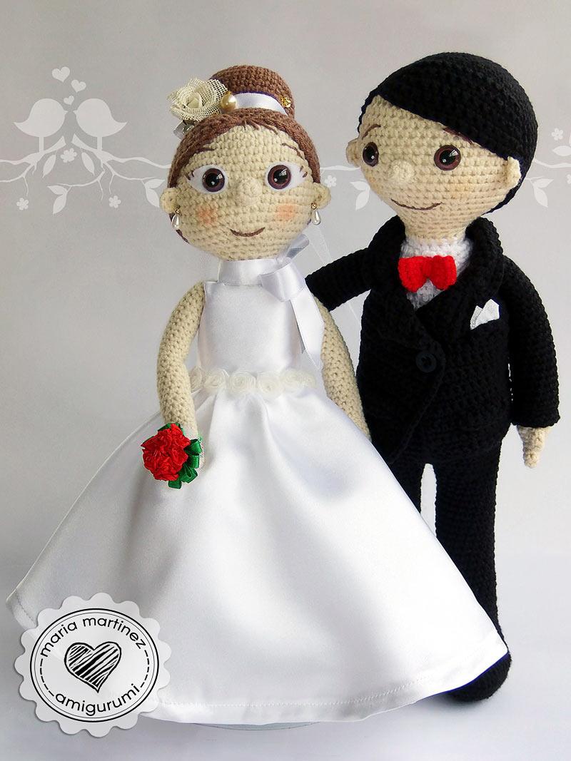 Novios Crochet Patron Gratis Maria Martinez Amigurumi 