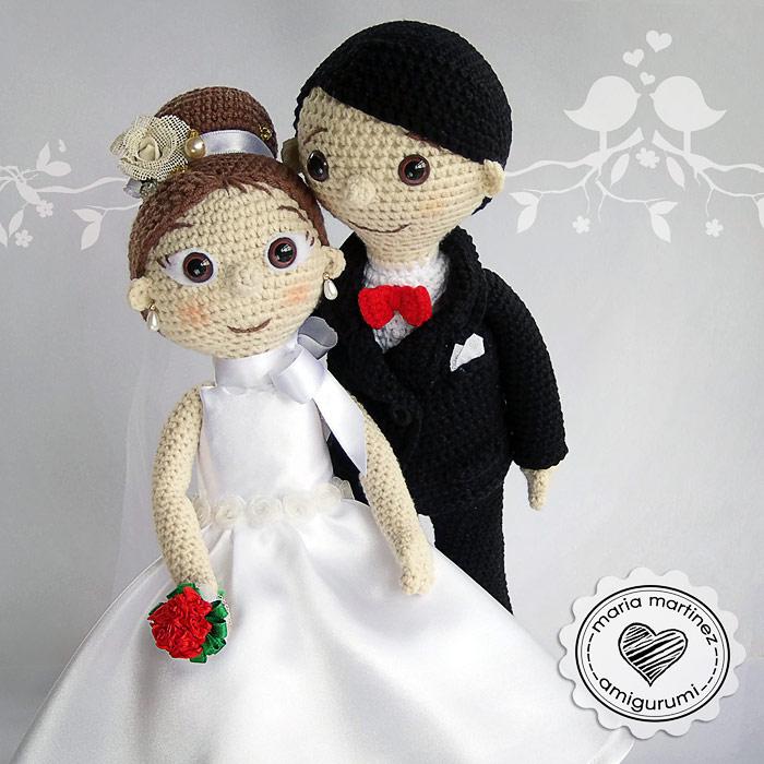 Novios Crochet Patron Gratis Maria Martinez Amigurumi 