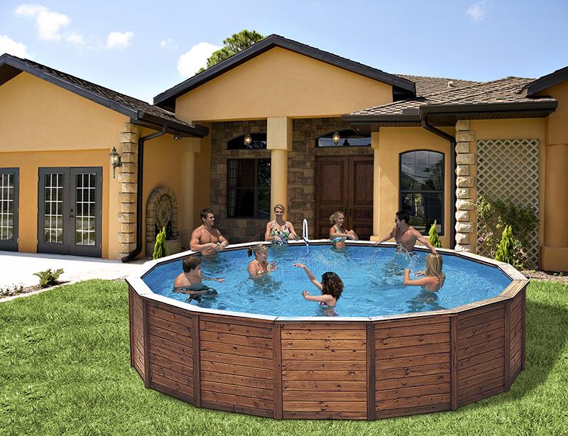 piscinas desmontables todosty madera