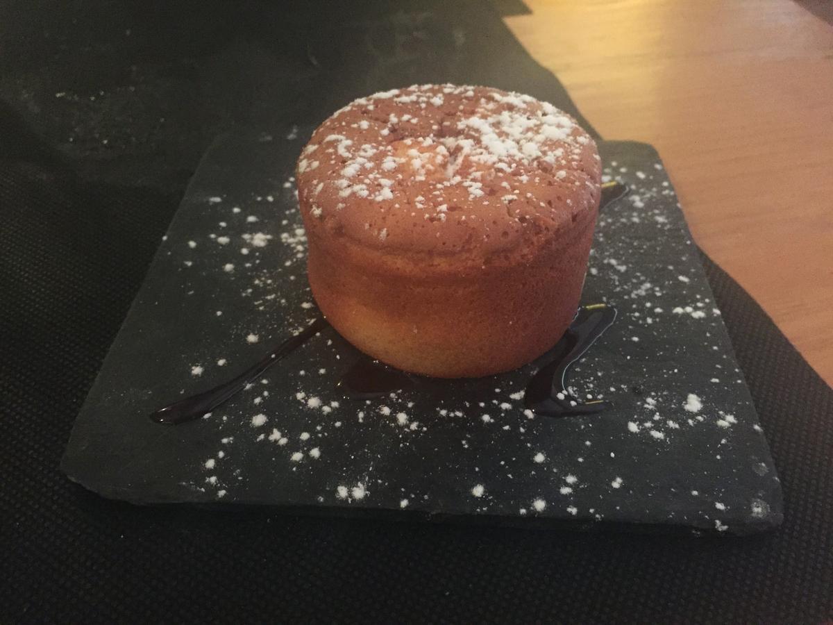 Coulant de chocolate blanco