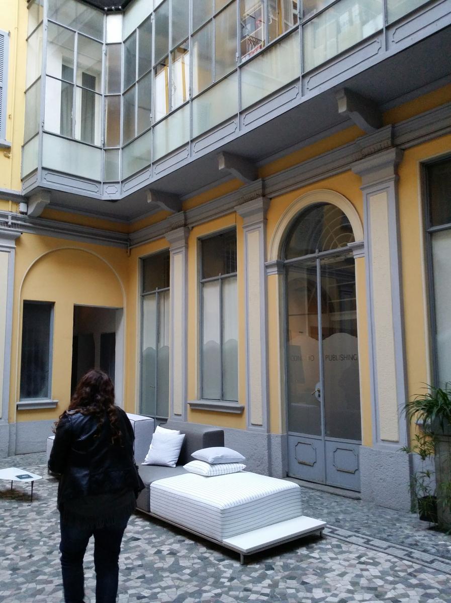 Patio en el barrio de Brera