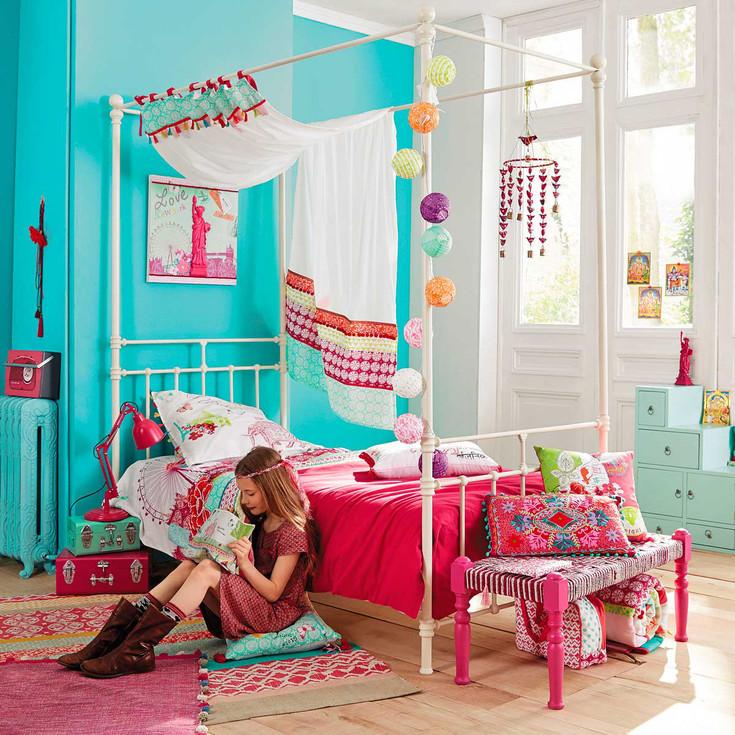 pintar un dormitorio juvenil maisons turquesa