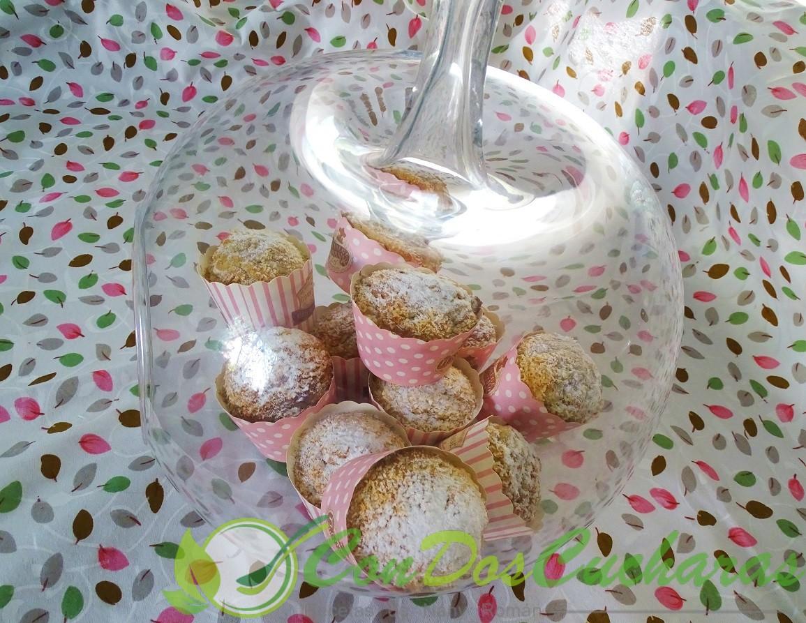 Muffins de plátano y coco