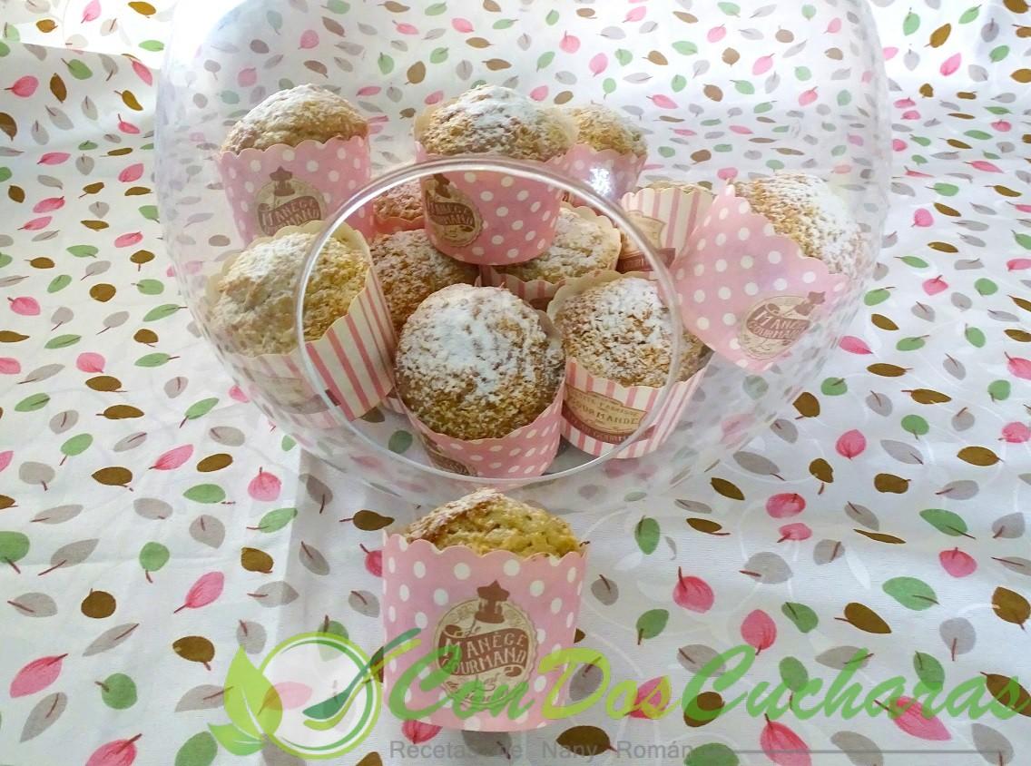 Muffins de plátano y coco