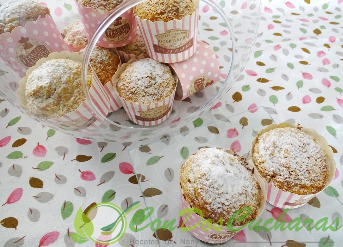 Muffins de plátano y coco