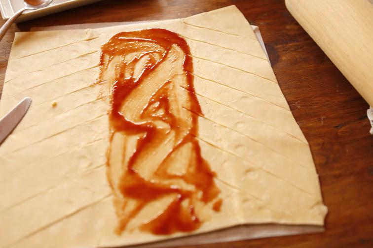 Trenza de jamón cocido y queso 12