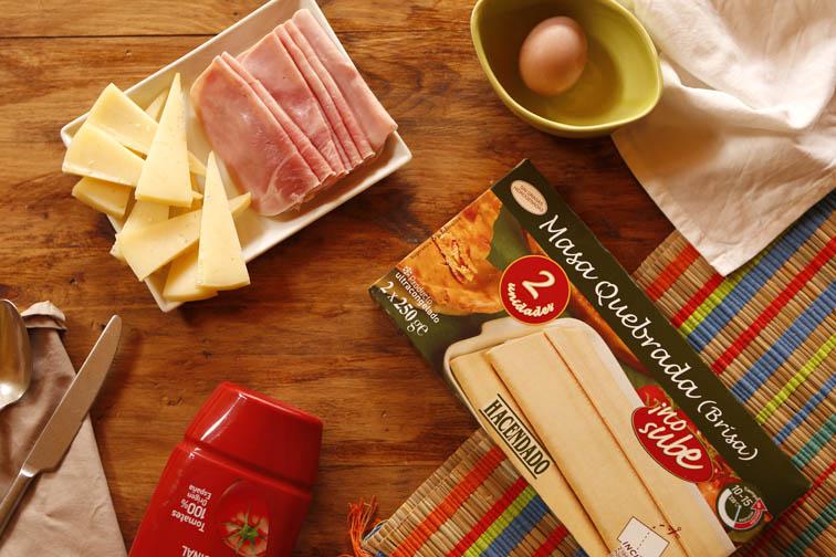 Trenza de jamón cocido y queso 1