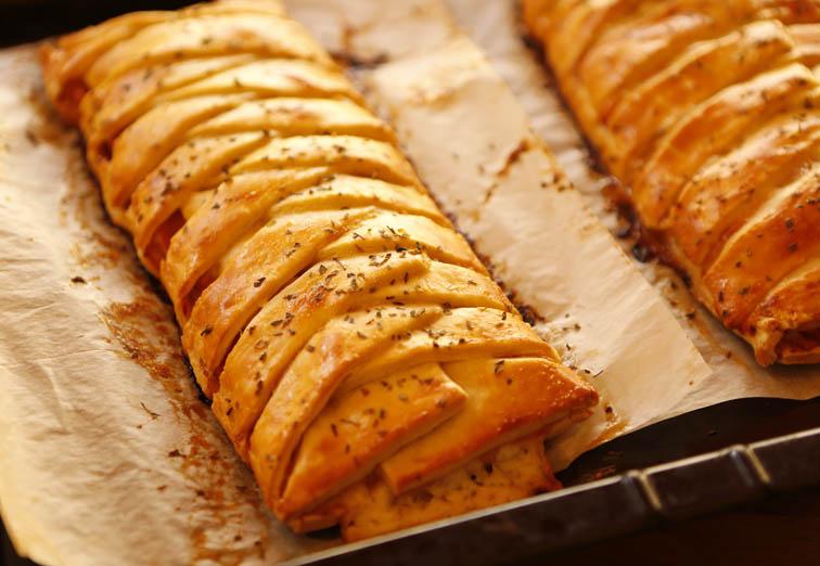 Trenza de jamón cocido y queso 26