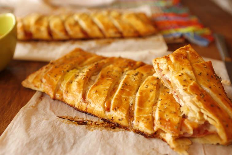 Trenza de jamón cocido y queso 39