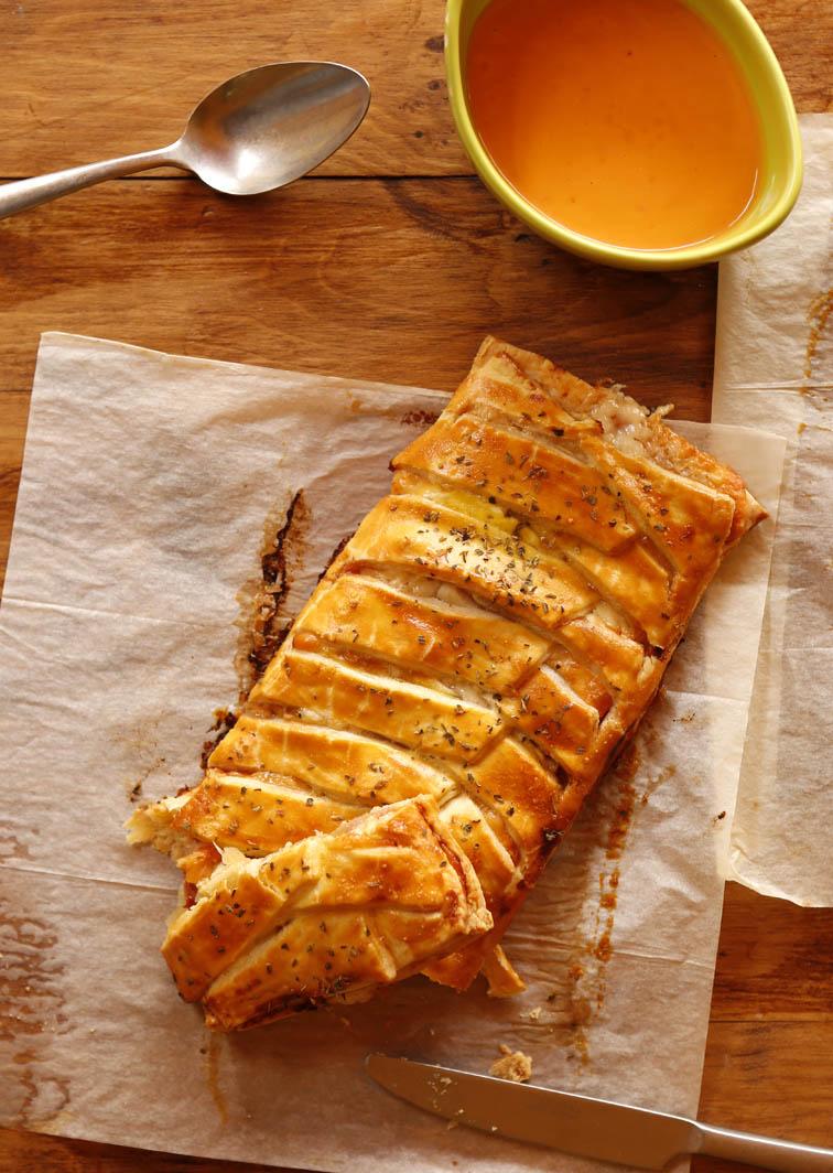 Trenza de jamón cocido y queso 40