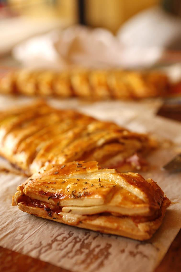 Trenza de jamón cocido y queso 37