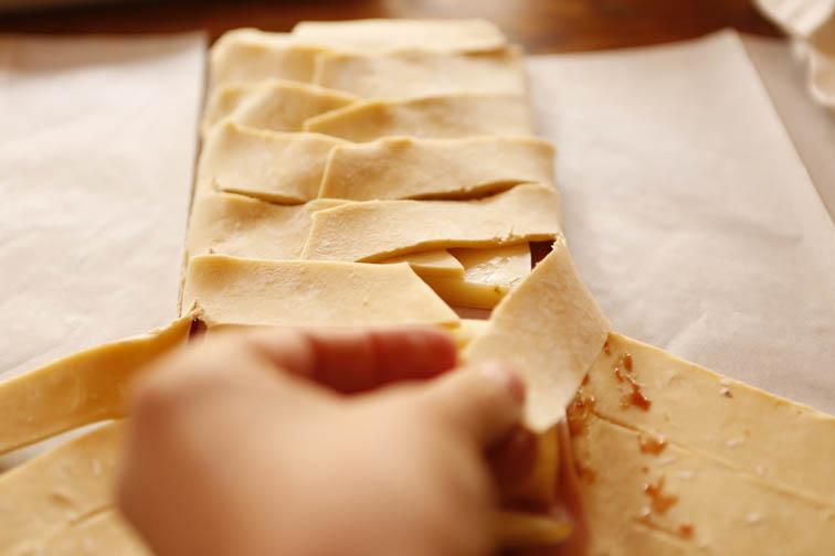 Trenza de jamón cocido y queso 8