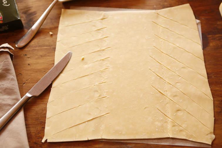 Trenza de jamón cocido y queso 11