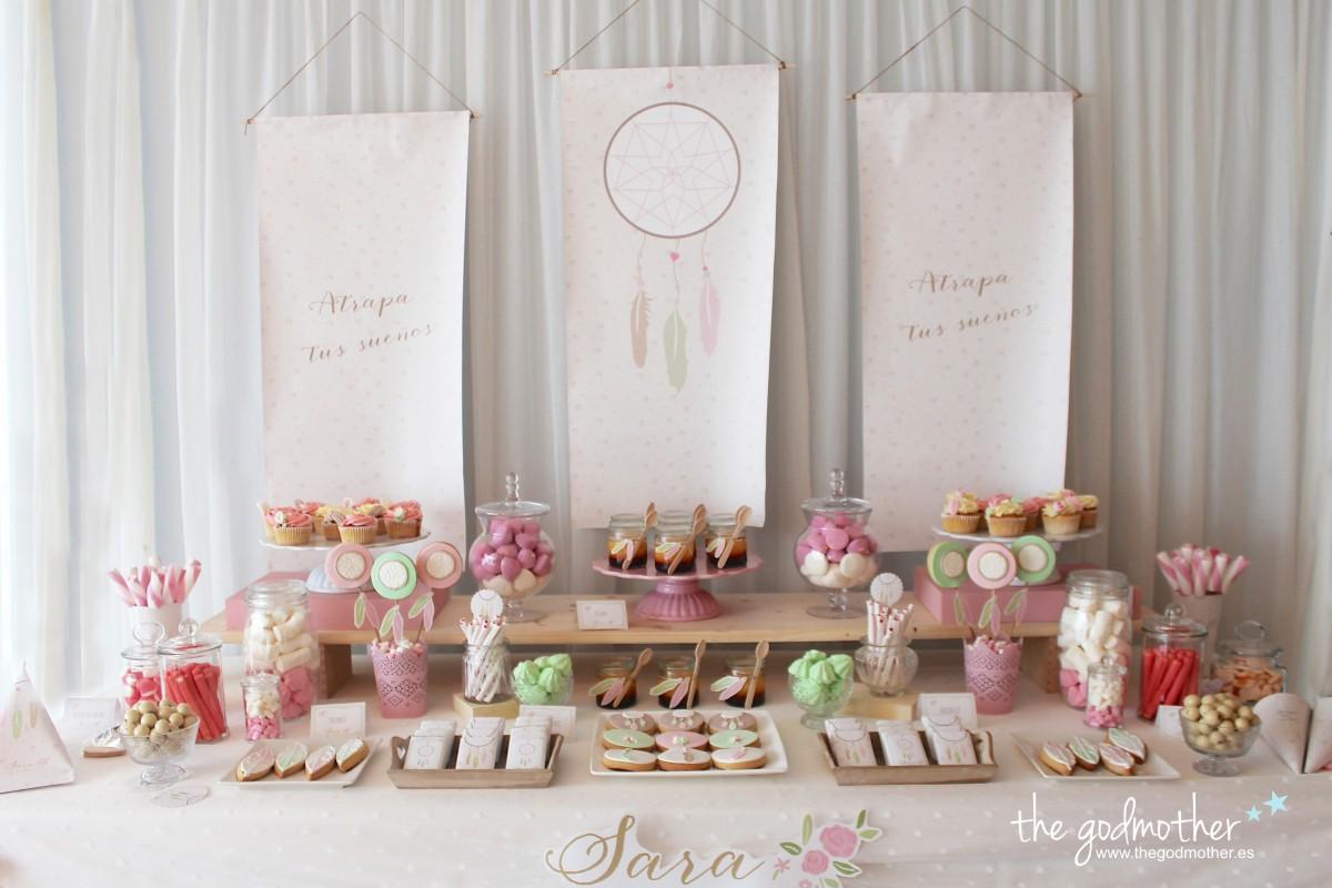 mesa dulce comunión de cuento - mesa dulce comunión boho