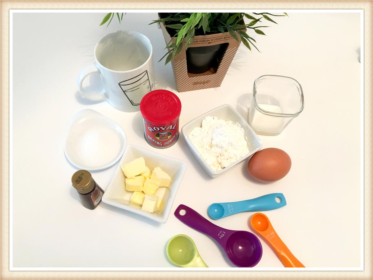ingredientes bizcocho vainilla