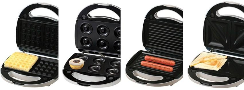 productos para brunch - Donutera, gofrera, plancha y sandwichera